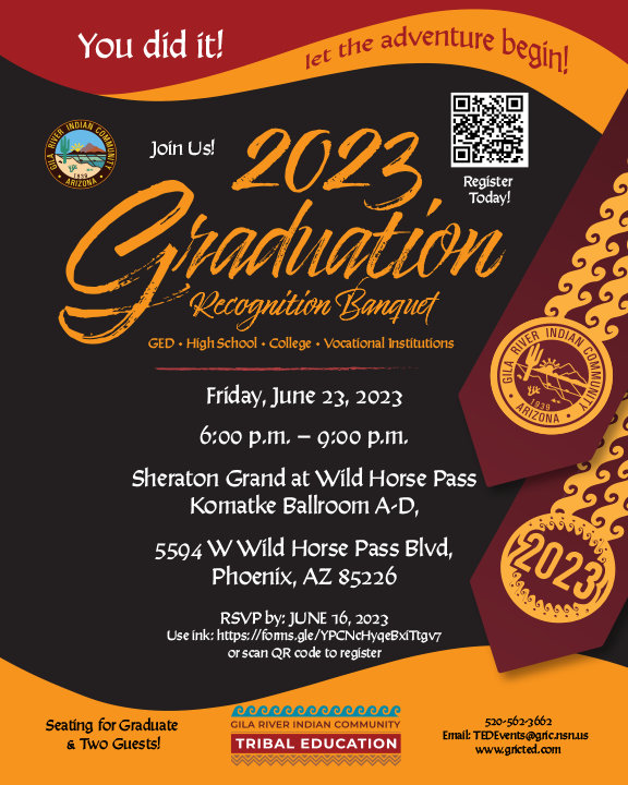 2023 Graduation Recognition Banquet Header and Footer Pages